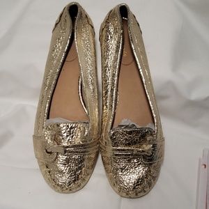 Kate Spade Gold Flats